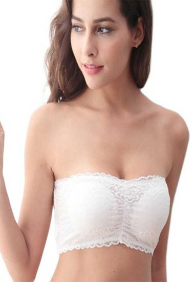 Women's Fashion Lace Padded Bandeau Tube Top