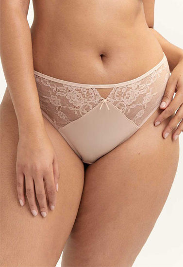 ♥KIABI Peach Lace Touch Soft Brief