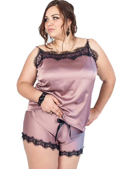 Plus size Cami And Short Set (5XL-6XL)