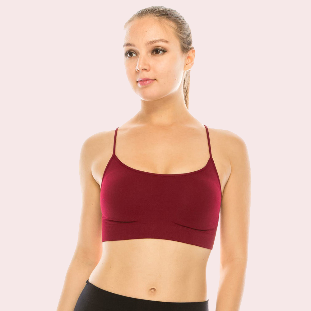 Luxurious Lightweight Criss Cross Sports Bra ( Pack of 2 )