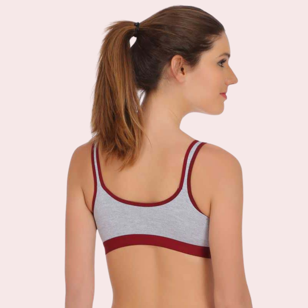 Medium Impact non padded sports bra (Pack of 3)