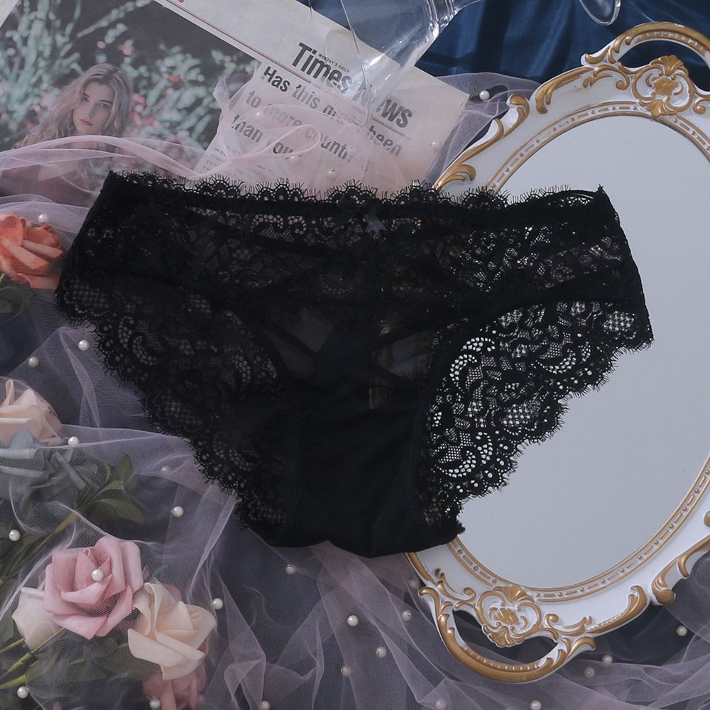 Female T-Back Crotch Mesh Lace Panties