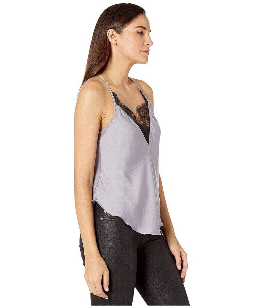 Women's floral Lace Satin V- Neck Cami Top