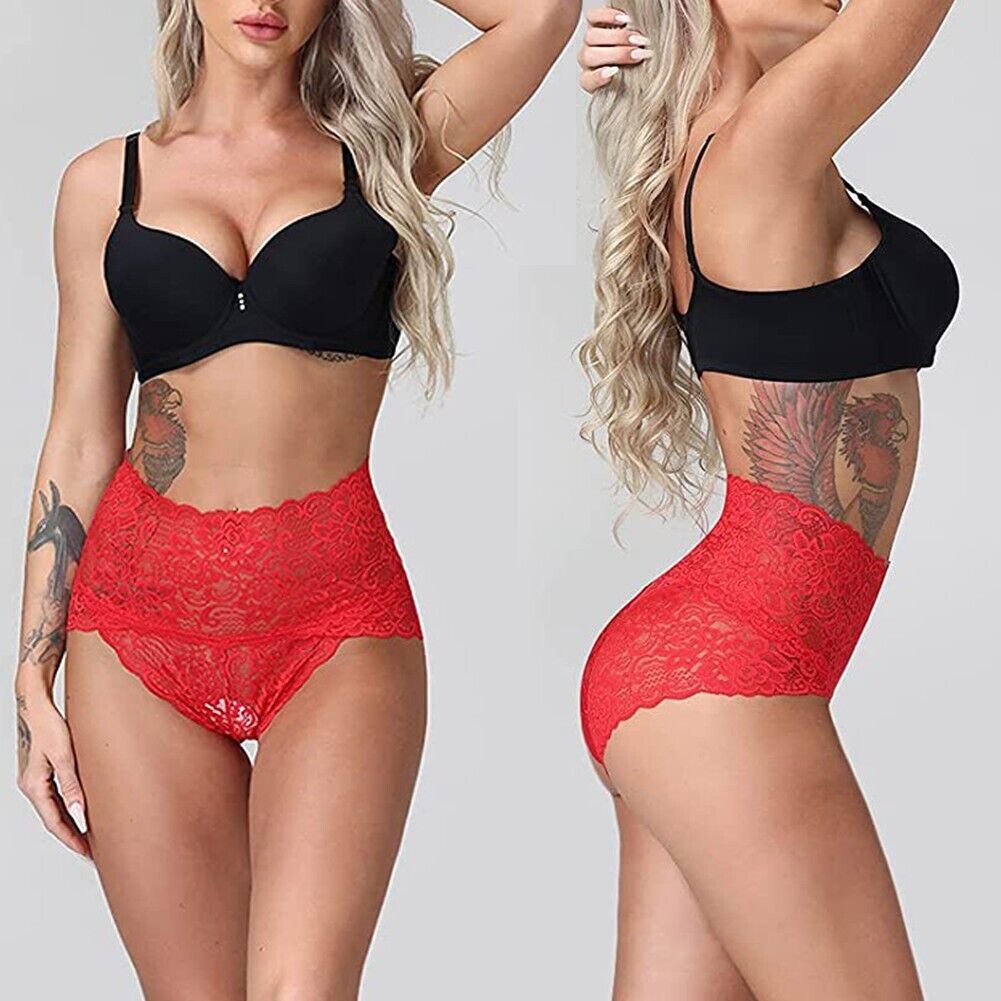 Women's High Waist Lace Panties Pack