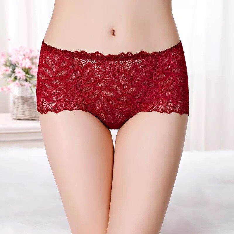 Ladies Lace High Waist Boxer Briefs Pack (of 4)