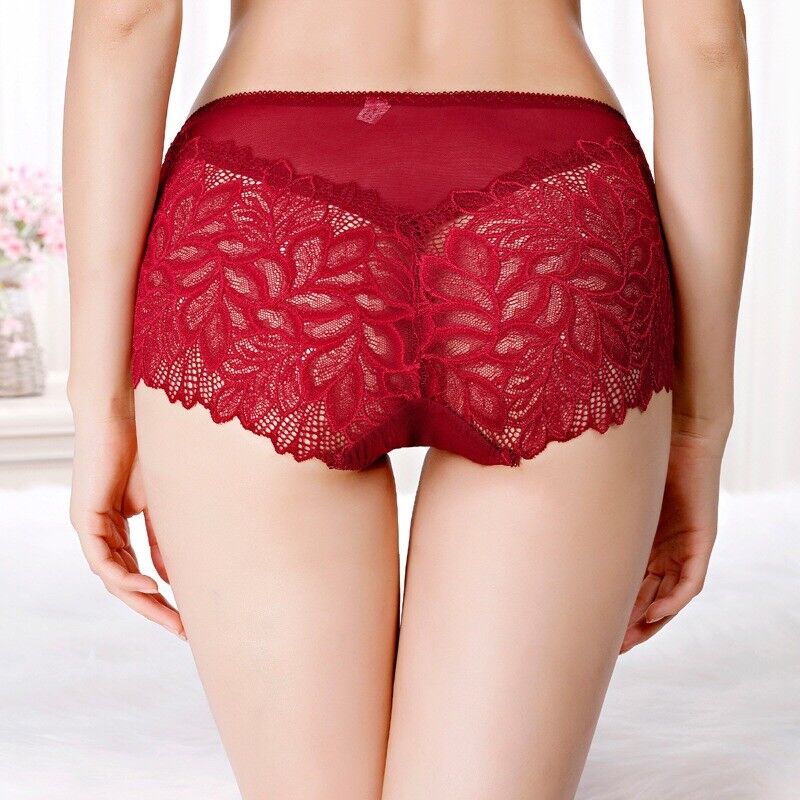 Ladies Lace High Waist Boxer Briefs Pack (of 4)
