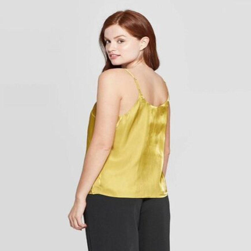 Women's Satin V-Neck Cami Top
