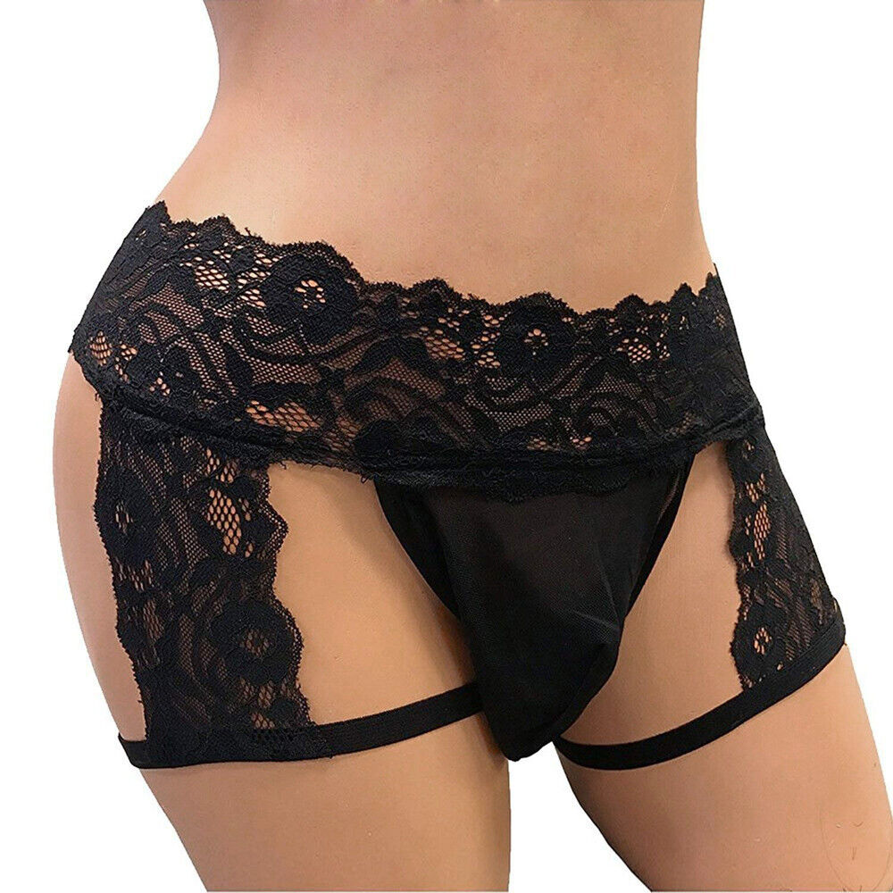 Men's Sissy Lace Thong for Valentine's Gift