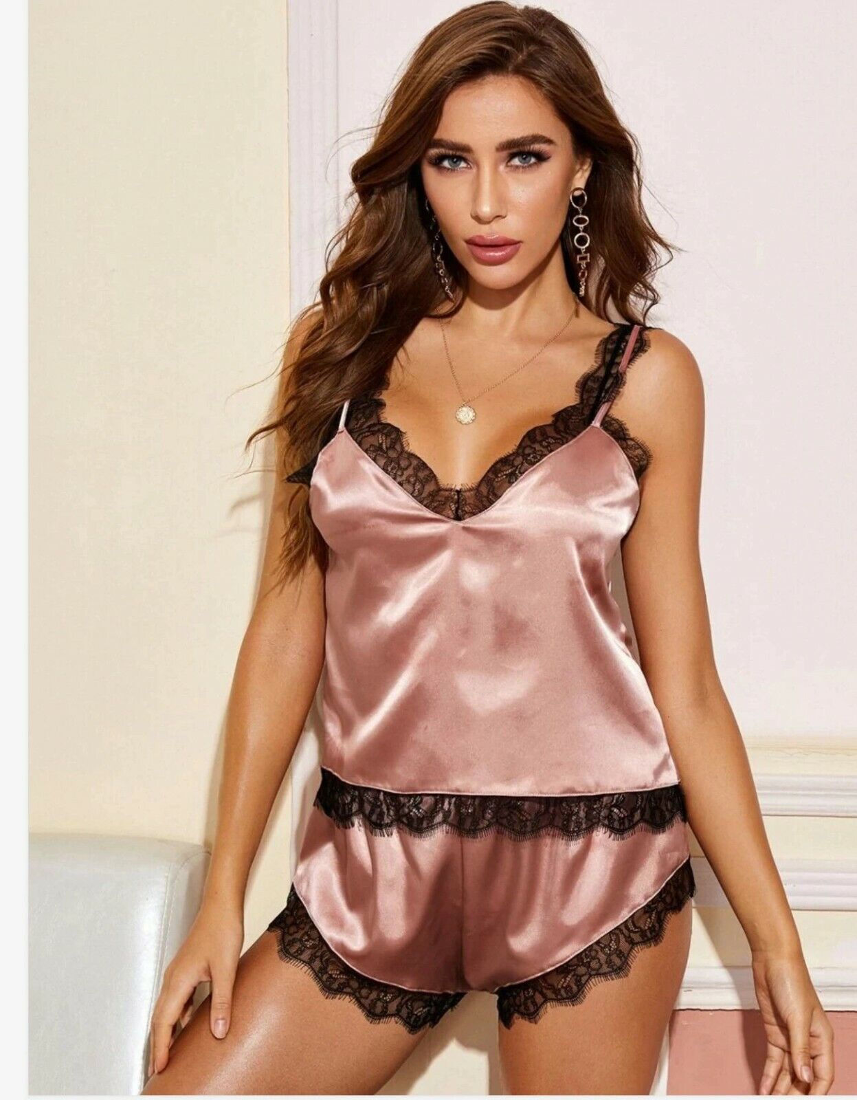 Silk Comfy Cami Tops & Shorts Nightwear set
