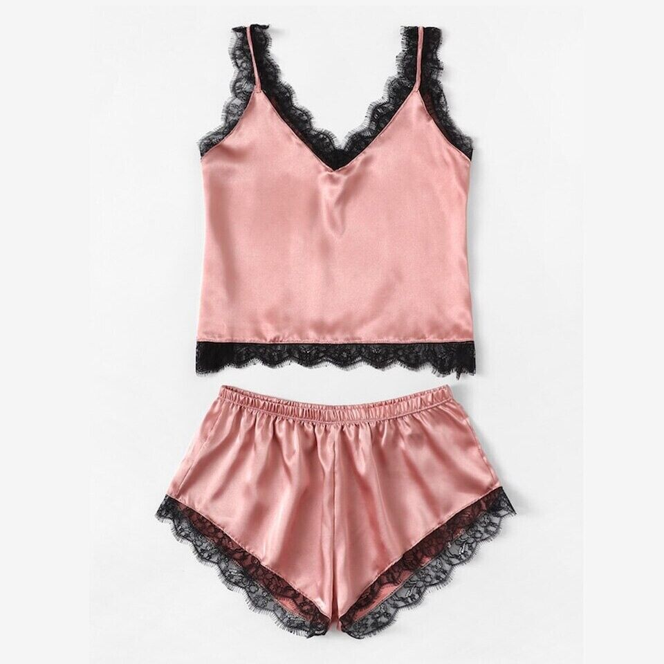 Silk Comfy Cami Tops & Shorts Nightwear set