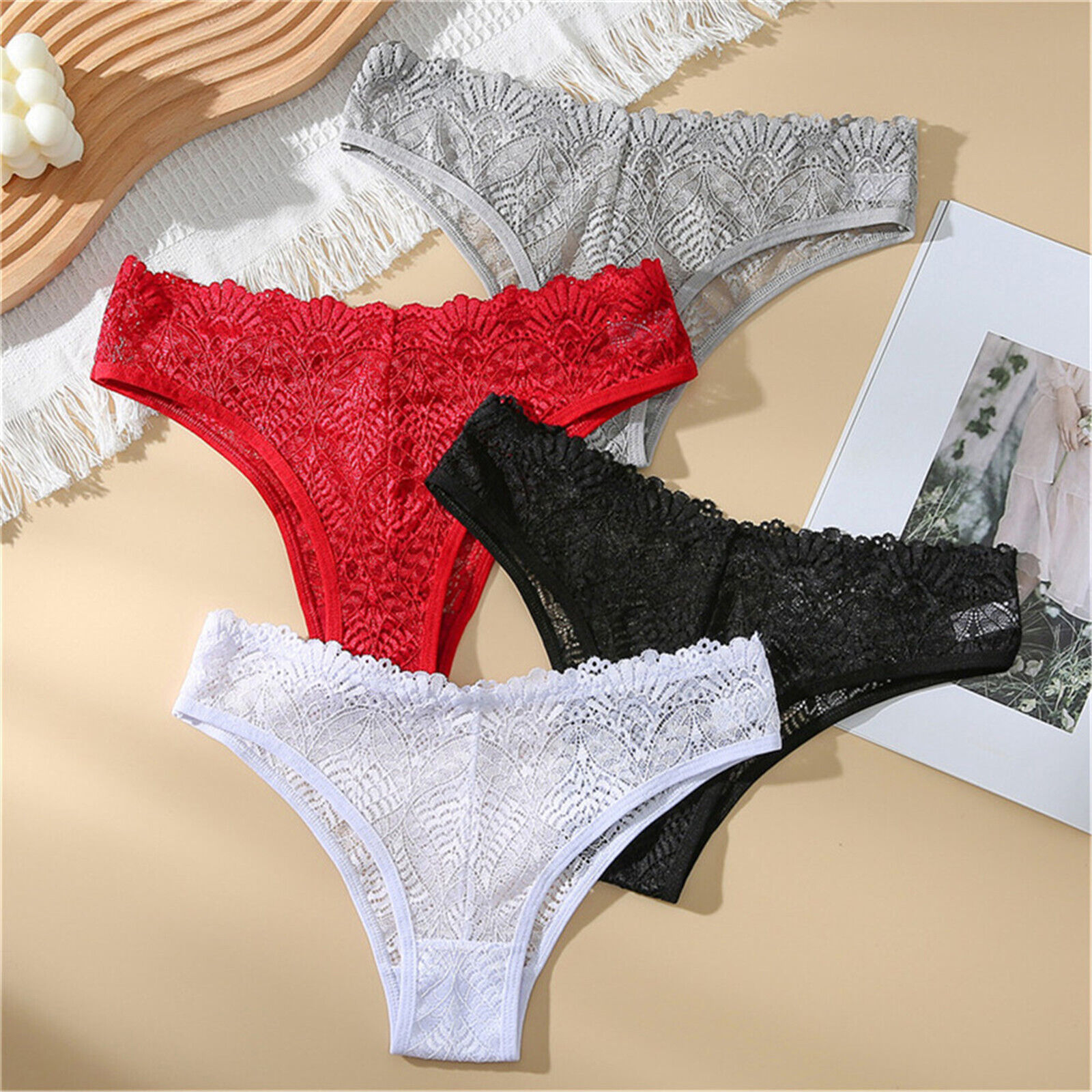 Valentine's Day Gift Bikini Panties (Pk of 4)