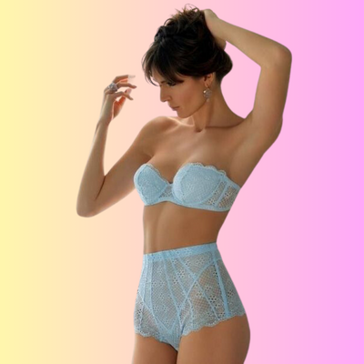 What to wear lingerie under a Blue dress Snazzyway