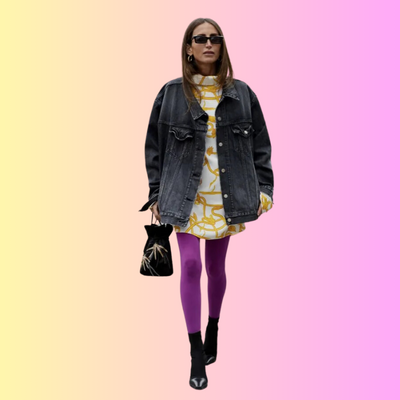 7 Fashionable Colorful Pantyhose Looks for the Week Snazzyway blog