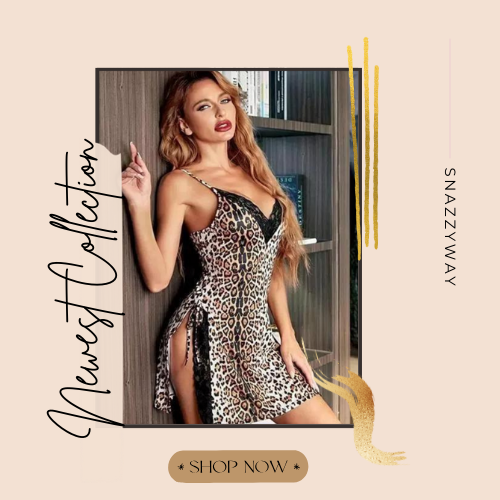 Exotic Tiger Pattern Babydoll Nightwear