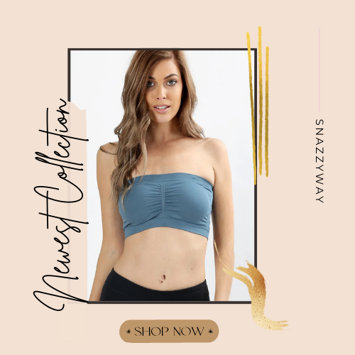 Set of 5 Colorful Bandeau Tube Bras for Every Mood