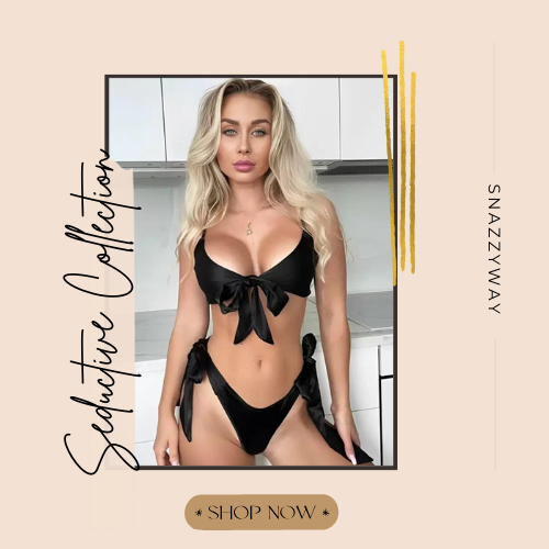 Seductive satin lingerie for her 