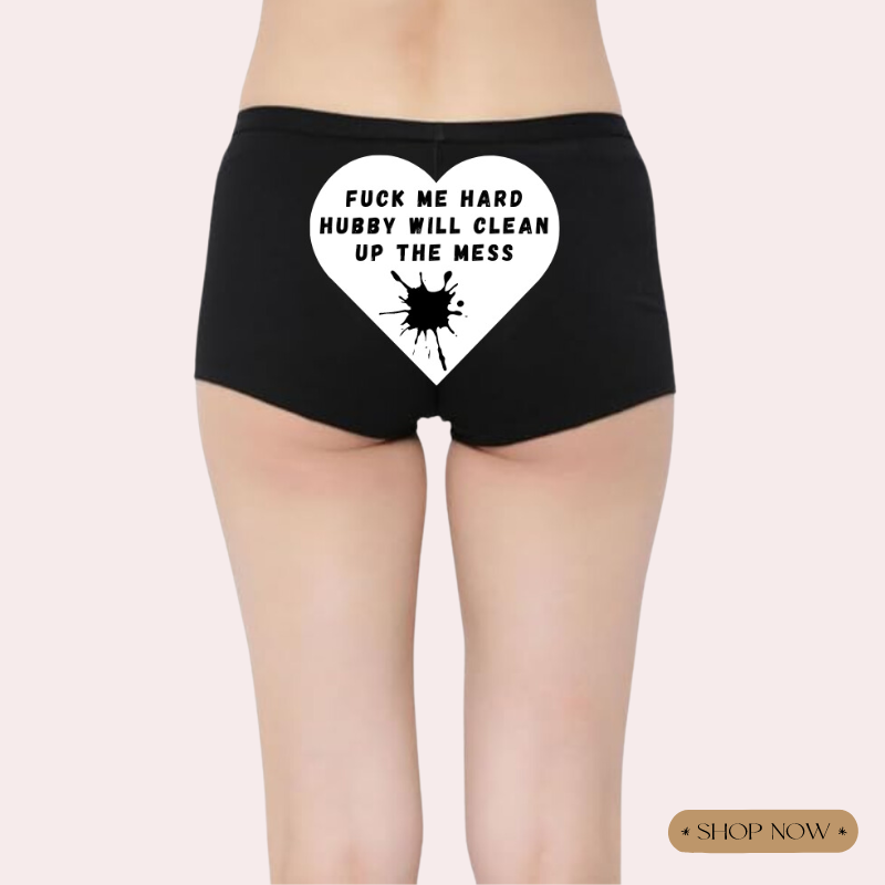 Personalized Naughty Text Panties for Her 