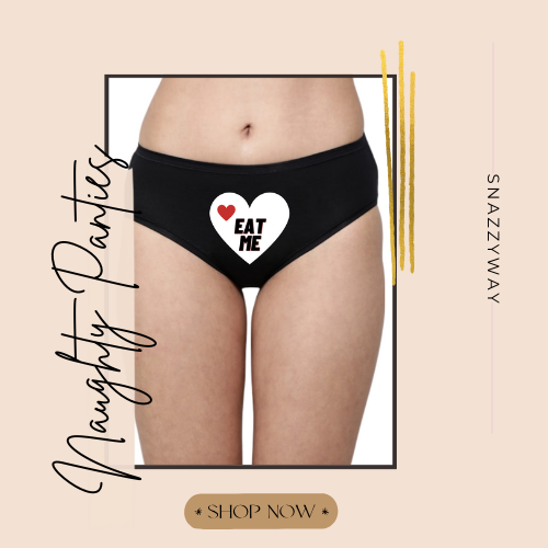 Eat Me Printed Hipster Panty Gift Pack