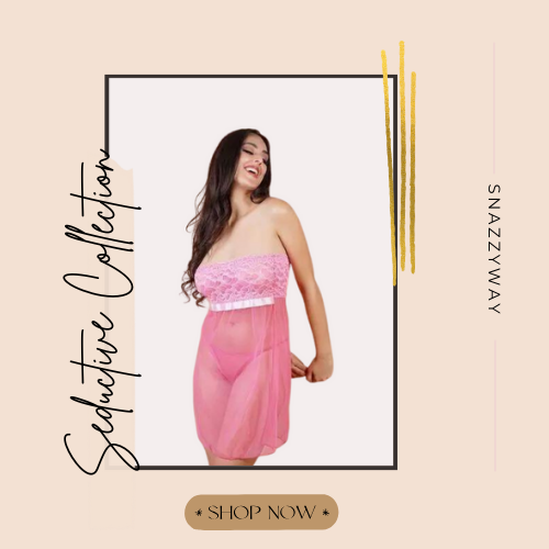 Pink Lace & Sheer Seduction Babydoll