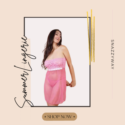 Pink Lace & Sheer Seduction Babydoll