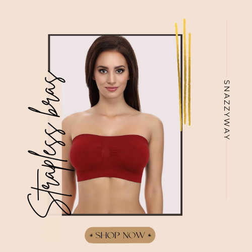Maroon Magic Tube Bandeau Bra for Women 