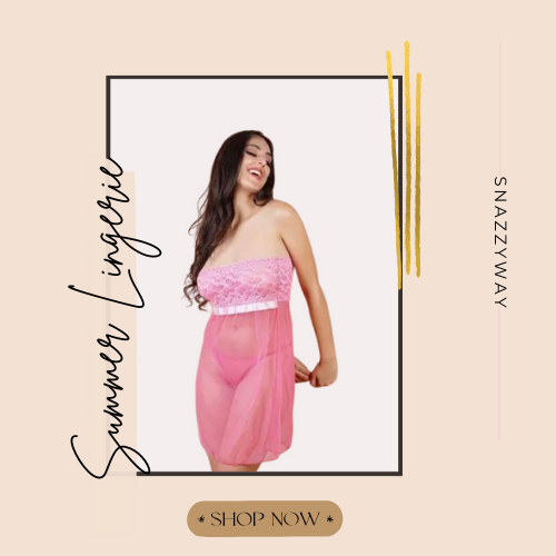 Pink Lace & Sheer Seduction Babydoll