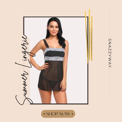 Mesh and Lace Women’s Babydoll