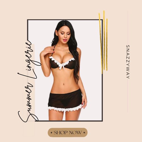 Sheer Mesh Women’s Lingerie Set