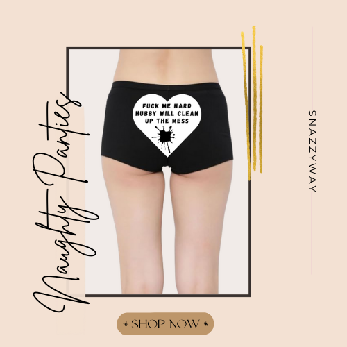 Personalized Naughty Text Panties for Her