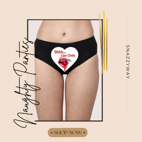 Sensual Custom Text Lips-Only Surprise Panty