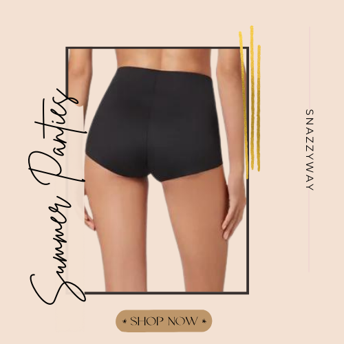 Modern Black Seamless High Waist Boyshort