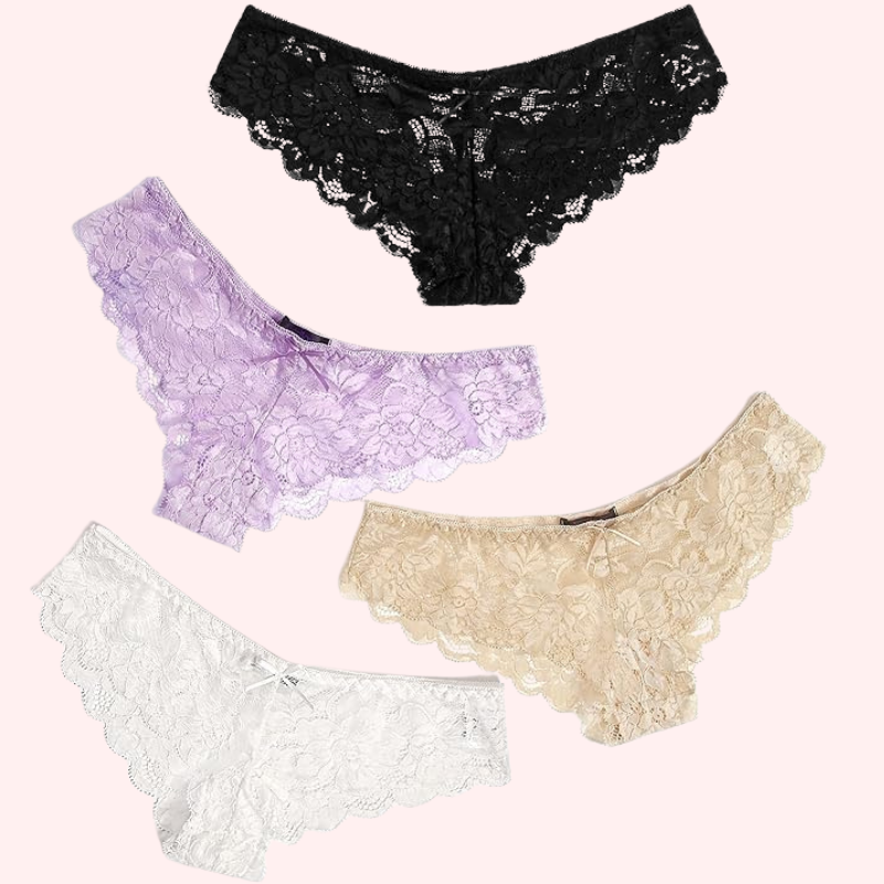 Feminine Lace Hipster Women's Panty (Pack of 4)