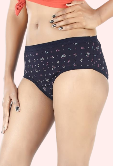 Premium Cotton Briefs for Women, Set of 5 Pairs