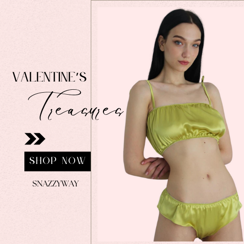 Elegant silk lingerie set - Valentine's Day products for dropshipping in India