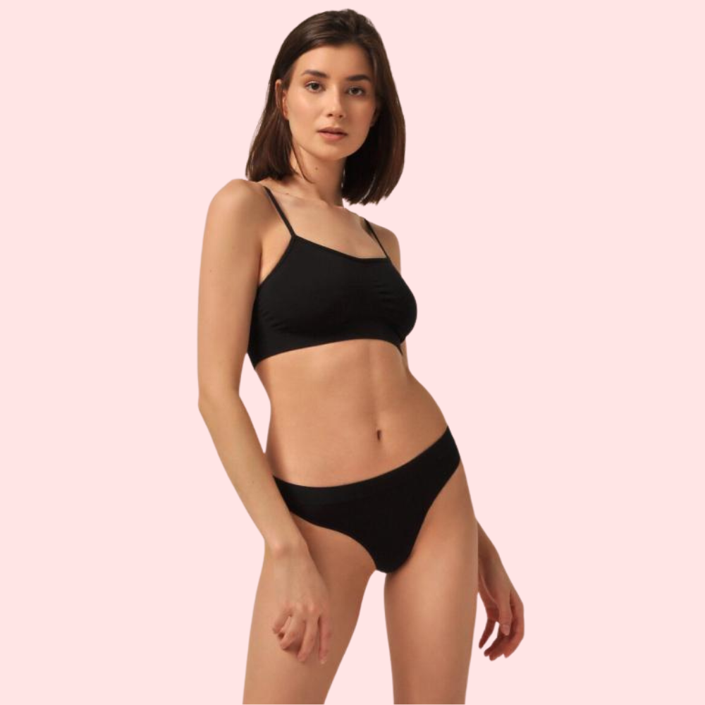 Comfy Cotton Sports Bra Panty Set