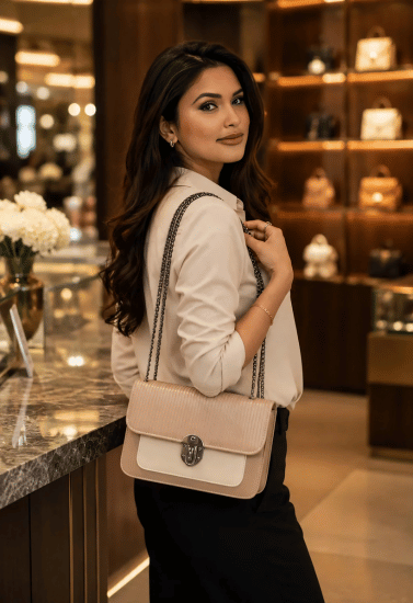 Ivory Grace Premium Chain Sling Bag