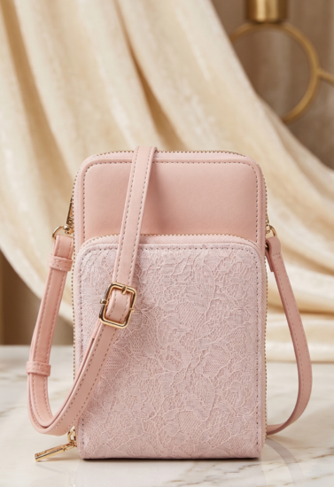 Blush Bloom Ethnic Crossbody Sling Bag