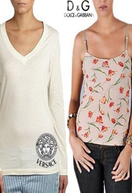 Combo Versace Top+D&G Floral Camisole