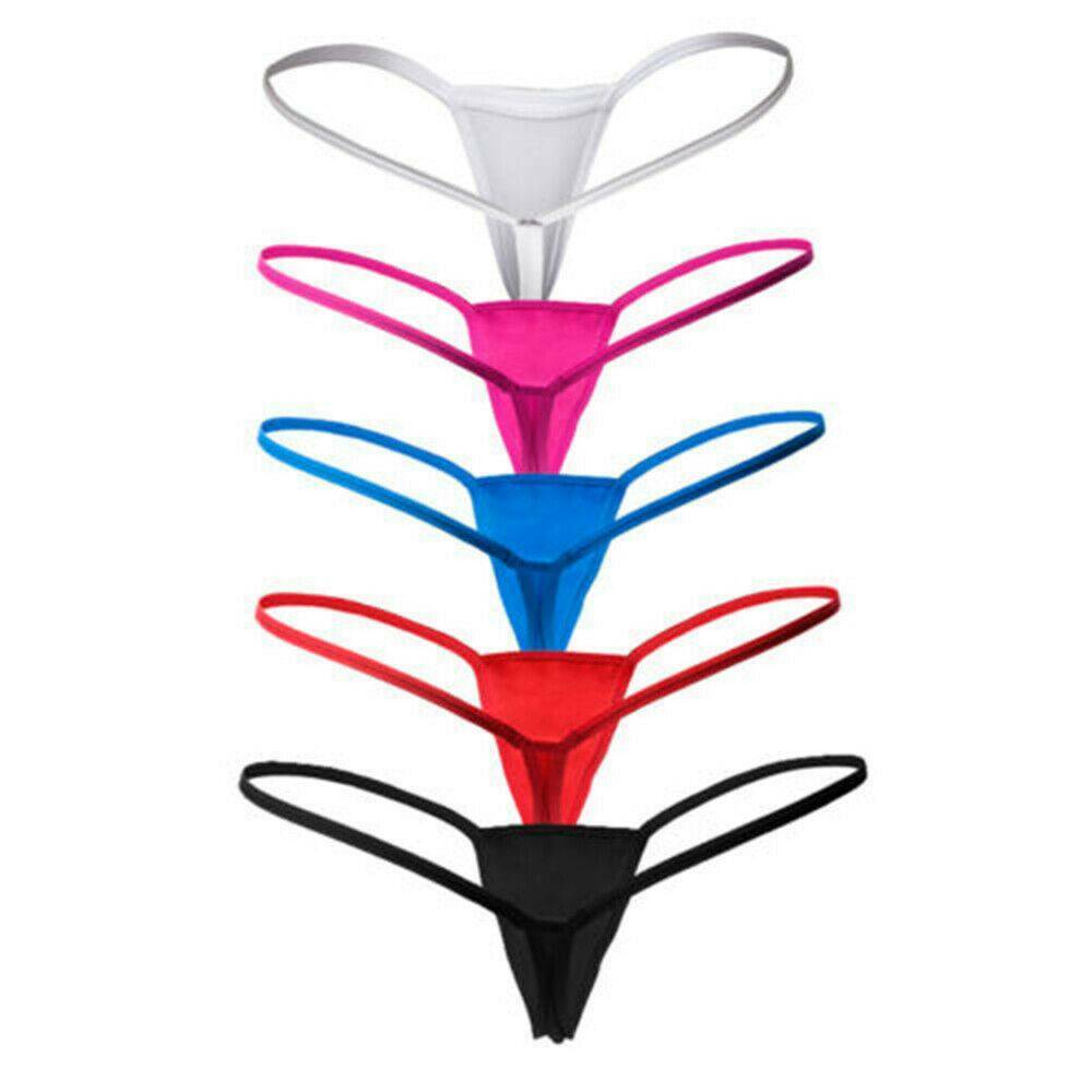 5Pcs Womens Sexy Mini Thong G-String Panties-Snazzyway.com