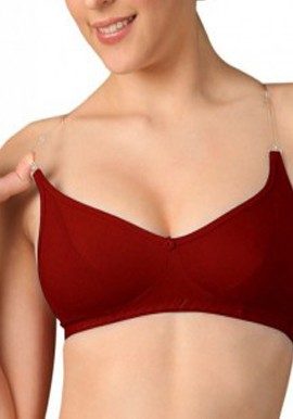 Daily wear maroon comfort bra snazzyway.com