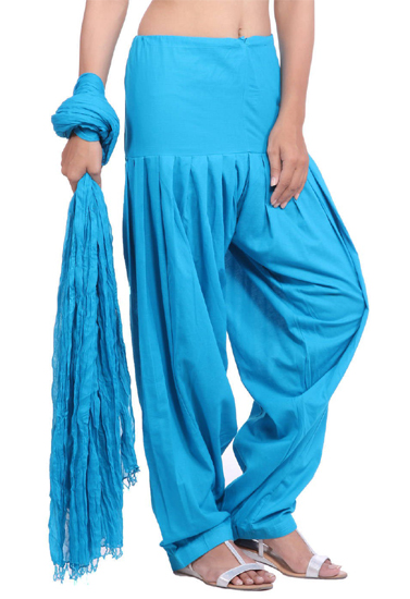 Full Cotton Blue Patiala Salwar|online|bottom|buy|
