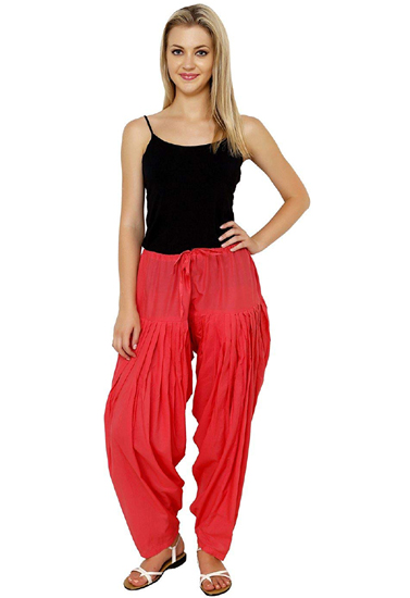 Buy Buy That Trendz Women Red Solid Cotton Viscose Lycra Patiala Pants  Online at Best Prices in India - JioMart.