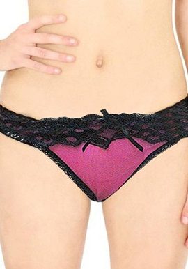 Pink Black Lace Thong |buy|online|