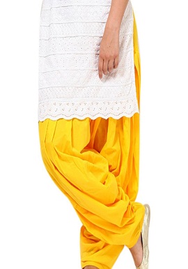 Yellow Full Cotton Patiala Salwar|online|bottom|