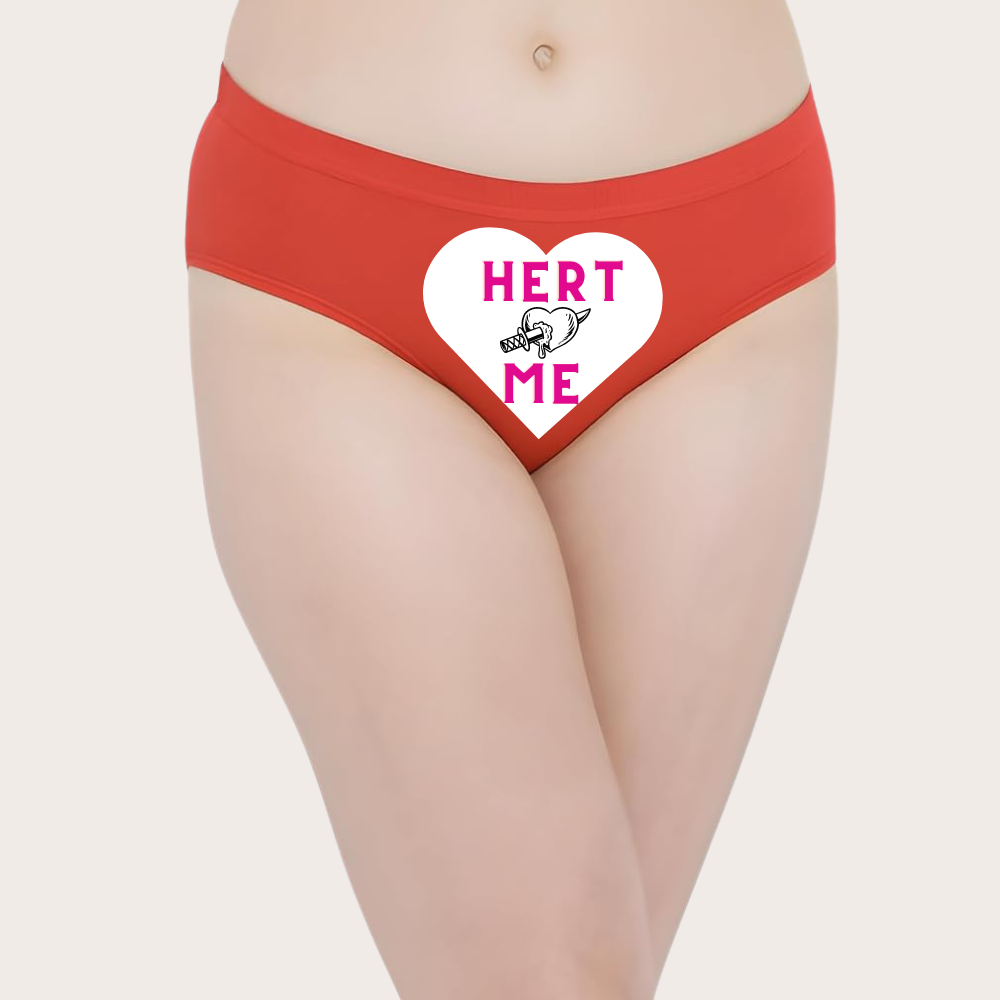 Heart-themed Playful Custom Panty for Her