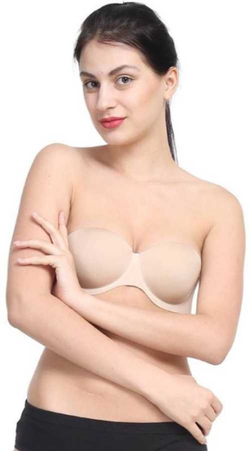 Strapless Push Up Bras for Women Ladies Seamless Beauty Back