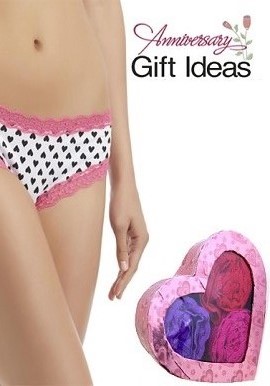 Three Luxury Lace Trim Cotton Panties Gift Pack