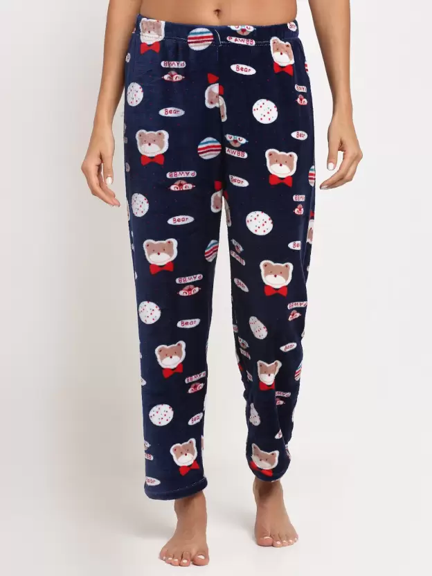 Ladies casual printed warm Pajama (Pk of 2)
