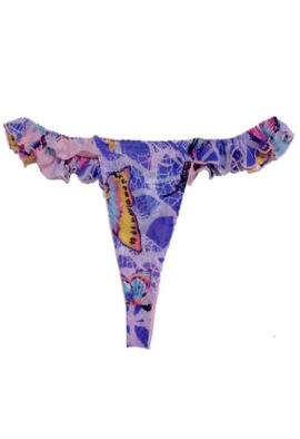 Women's Butterfly Multi-Printed Thong By Splash