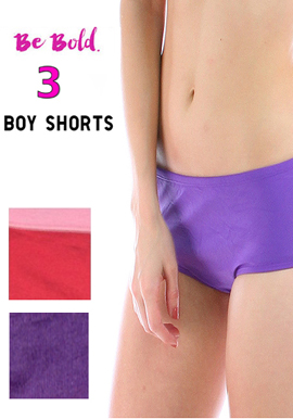 Snazzyway Superb Cotton Boyshort Pack of 3
